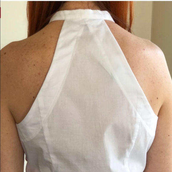 White button down twist front top from stitch fix! - Picture 2 of 4